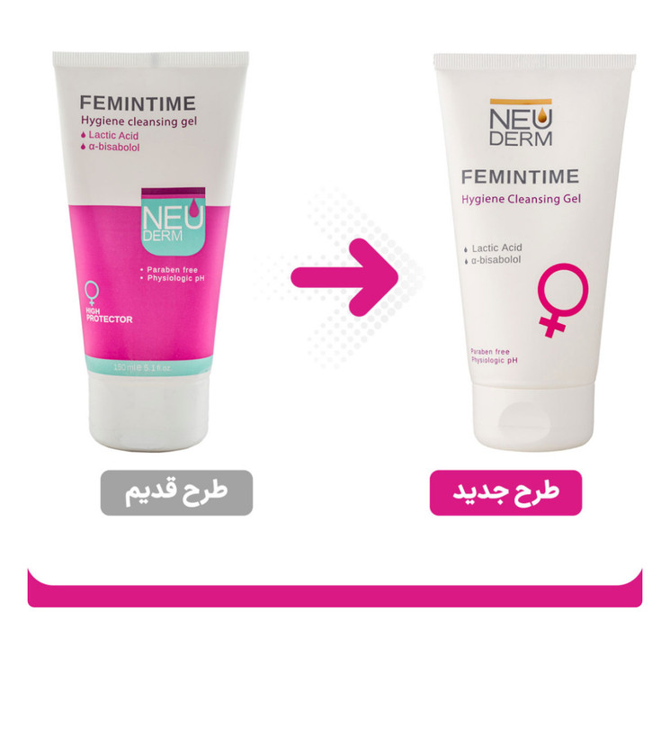 ژل بهداشتی بانوان نئودرم مدل H-P حجم 150 میل